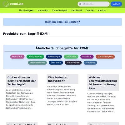 Screenshot exmi.de