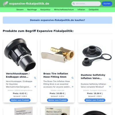 Screenshot expansive-fiskalpolitik.de