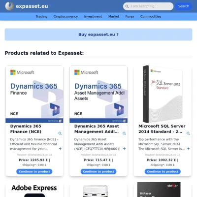 Screenshot expasset.eu