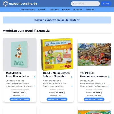 Screenshot expectit-online.de