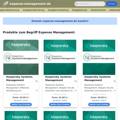 Screenshot expense-management.de