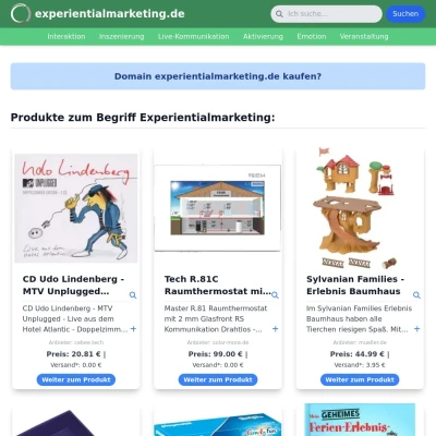 Screenshot experientialmarketing.de