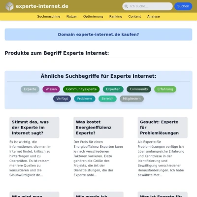 Screenshot experte-internet.de