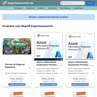 Screenshot expertenansicht.de