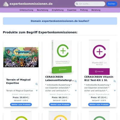 Screenshot expertenkommissionen.de