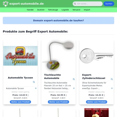 Screenshot export-automobile.de