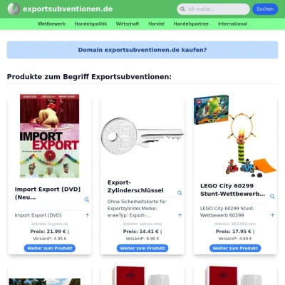 Screenshot exportsubventionen.de