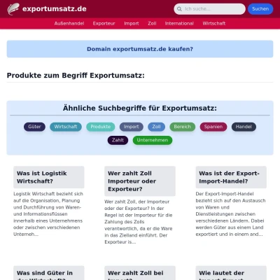 Screenshot exportumsatz.de