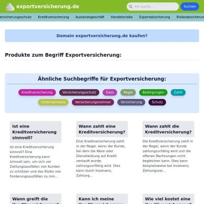 Screenshot exportversicherung.de