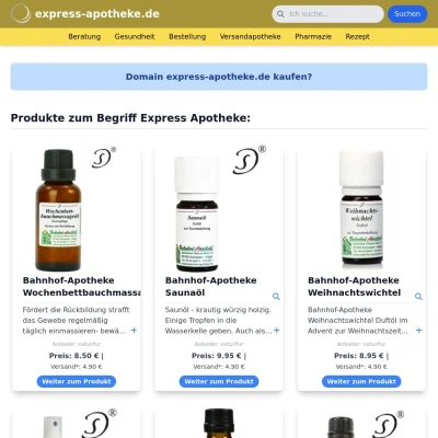 Screenshot express-apotheke.de