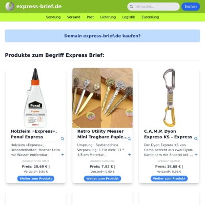 Screenshot express-brief.de