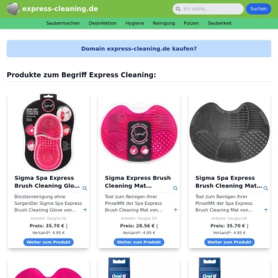 Screenshot express-cleaning.de