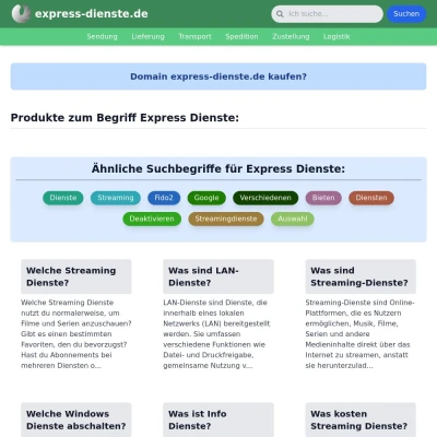 Screenshot express-dienste.de