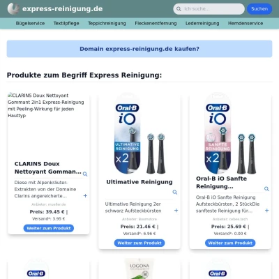 Screenshot express-reinigung.de