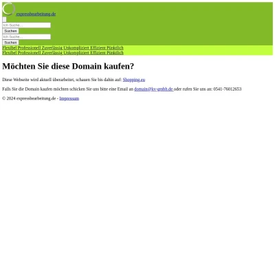 Screenshot expressbearbeitung.de