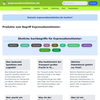 Screenshot expressdienstleister.de