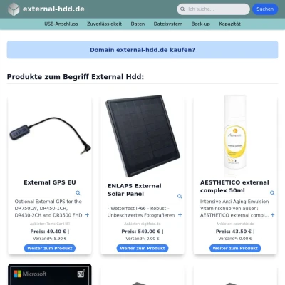 Screenshot external-hdd.de