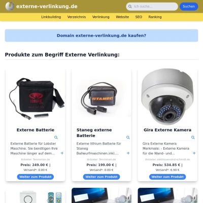 Screenshot externe-verlinkung.de