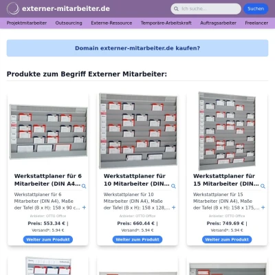 Screenshot externer-mitarbeiter.de