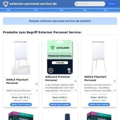 Screenshot externer-personal-service.de
