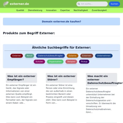 Screenshot externer.de