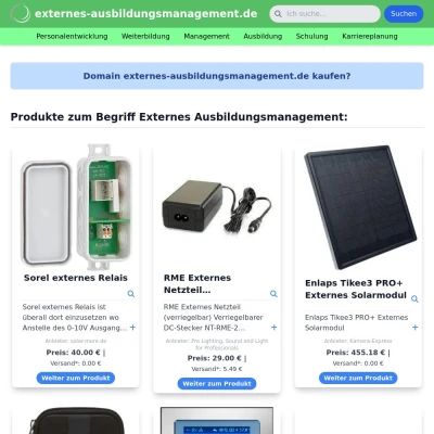 Screenshot externes-ausbildungsmanagement.de