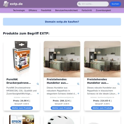 Screenshot extp.de