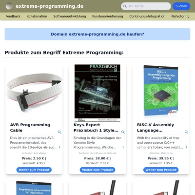 Screenshot extreme-programming.de