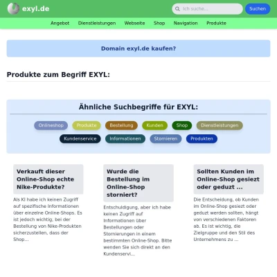 Screenshot exyl.de