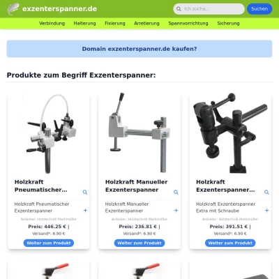 Screenshot exzenterspanner.de