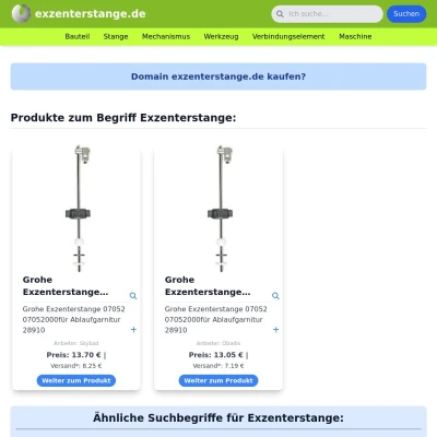 Screenshot exzenterstange.de