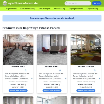 Screenshot eye-fitness-forum.de