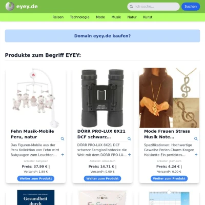 Screenshot eyey.de