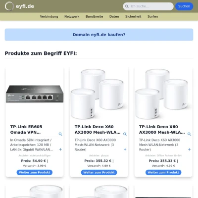 Screenshot eyfi.de
