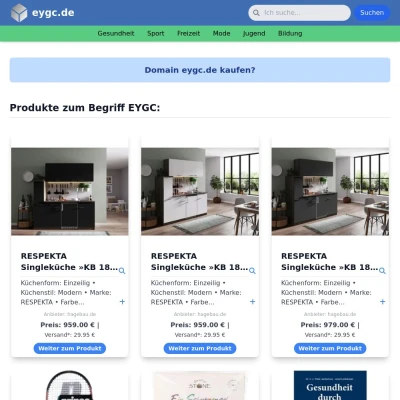 Screenshot eygc.de