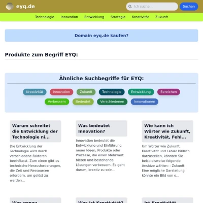 Screenshot eyq.de