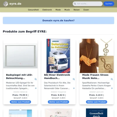 Screenshot eyre.de