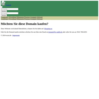 Screenshot ezcm.de