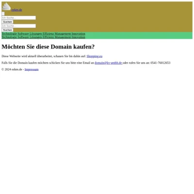 Screenshot ezkm.de