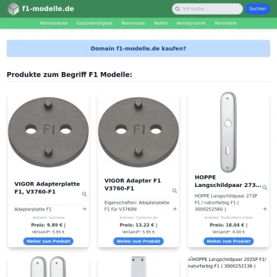 Screenshot f1-modelle.de