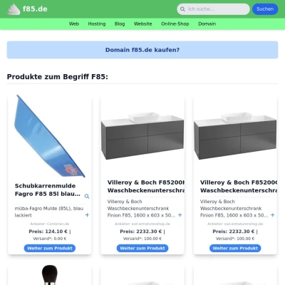 Screenshot f85.de