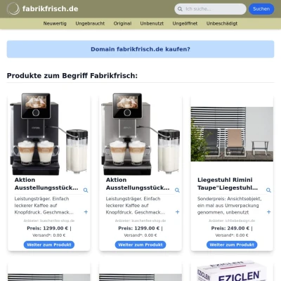 Screenshot fabrikfrisch.de
