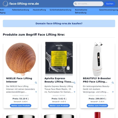 Screenshot face-lifting-nrw.de