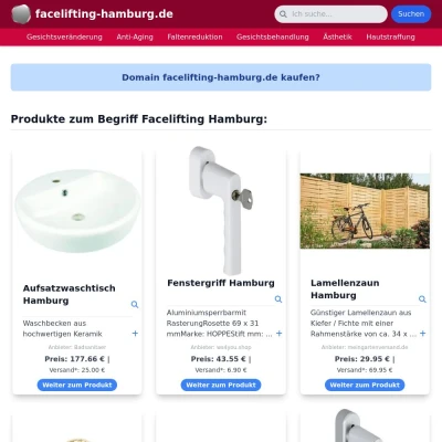 Screenshot facelifting-hamburg.de