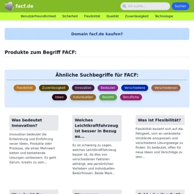 Screenshot facf.de