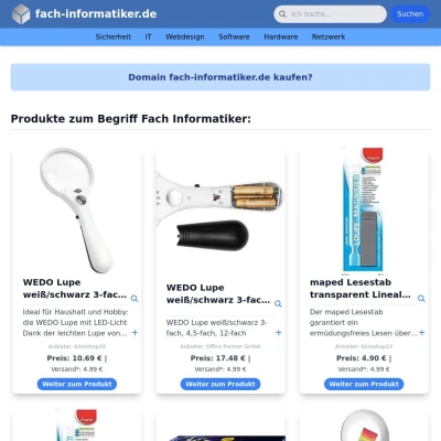 Screenshot fach-informatiker.de