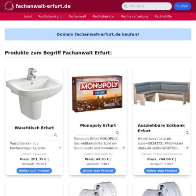 Screenshot fachanwalt-erfurt.de