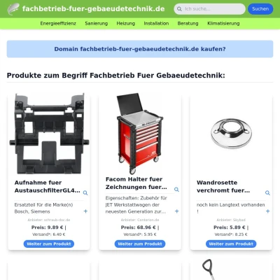 Screenshot fachbetrieb-fuer-gebaeudetechnik.de