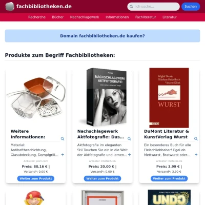 Screenshot fachbibliotheken.de