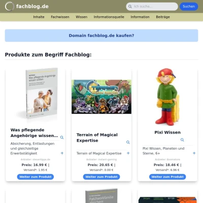 Screenshot fachblog.de